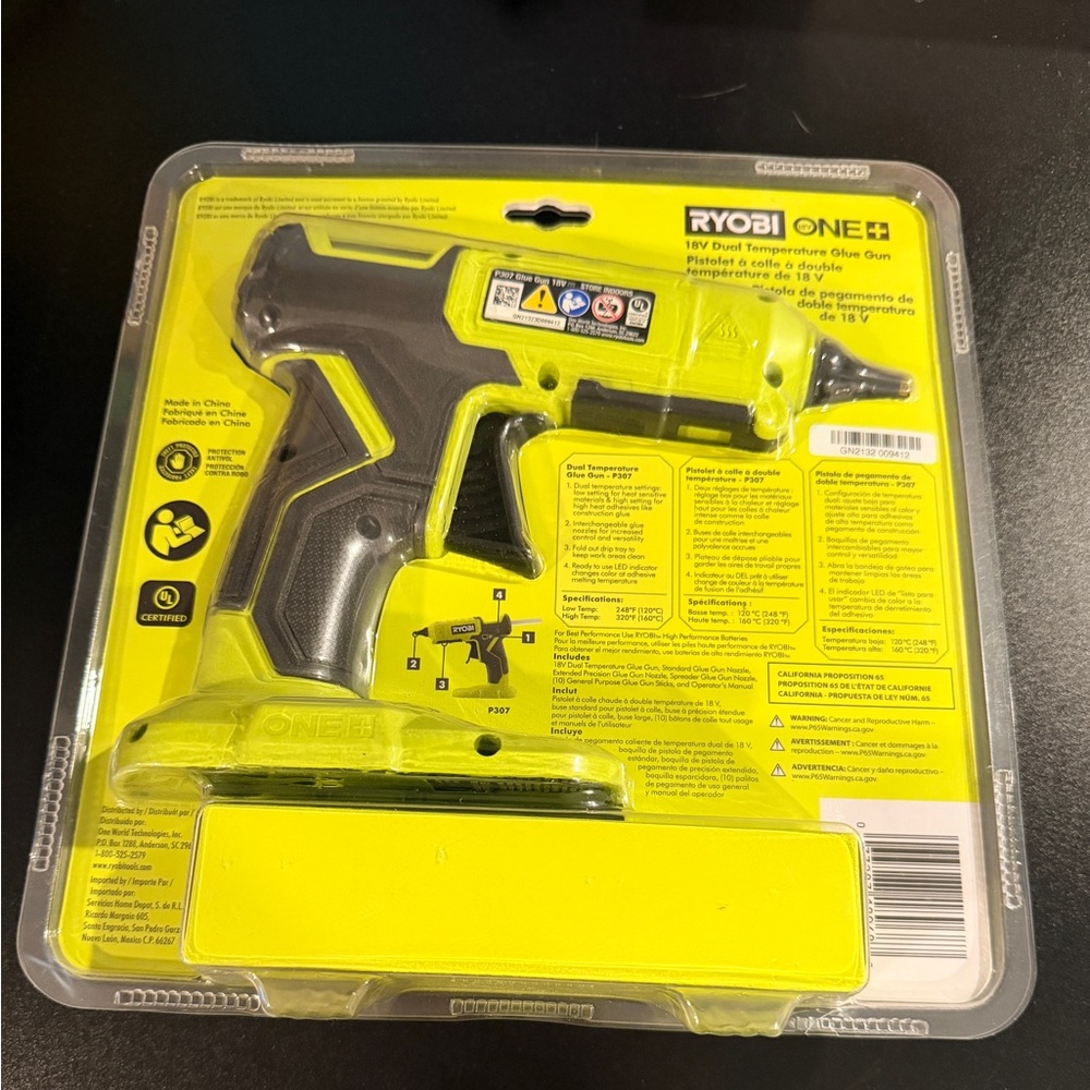Ryobi Dual Temperature Cordless Glue Gun (New in package) - Picture 2 of 3